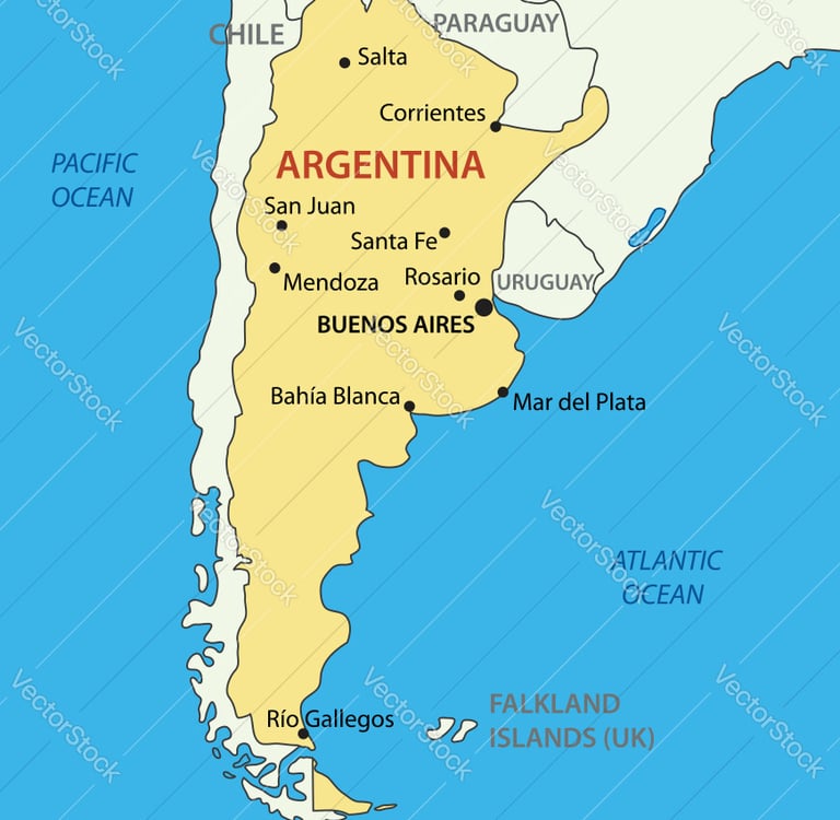 Map of Argentina
