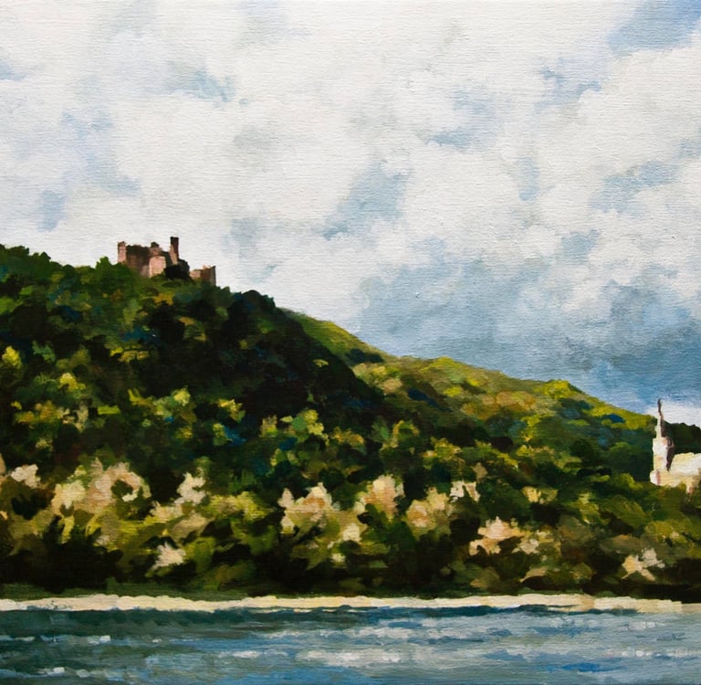 "On The Rhine" Acrylic $850