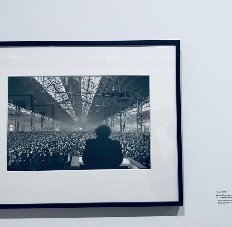 France 1953, Paris, Political meeting on the Fair Grounds at the Porte de Versailles