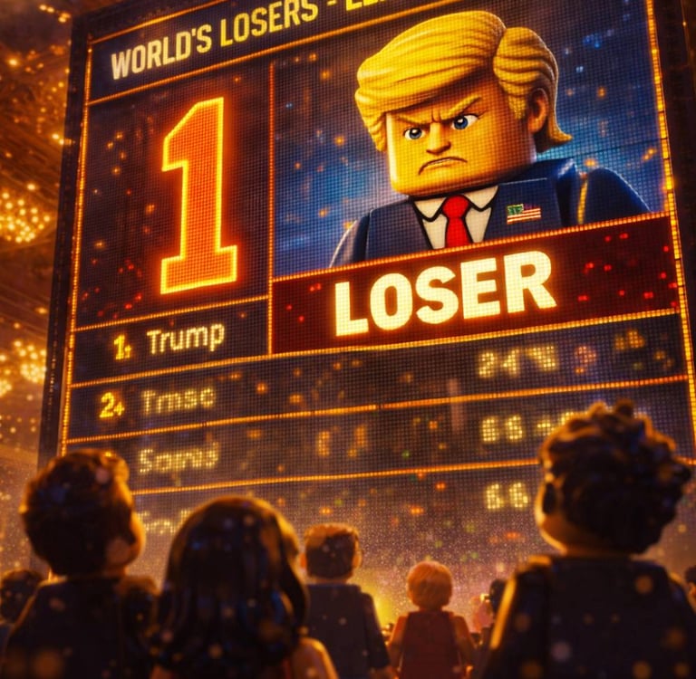 An AI image of US President Donald Trump made by Explosive Media