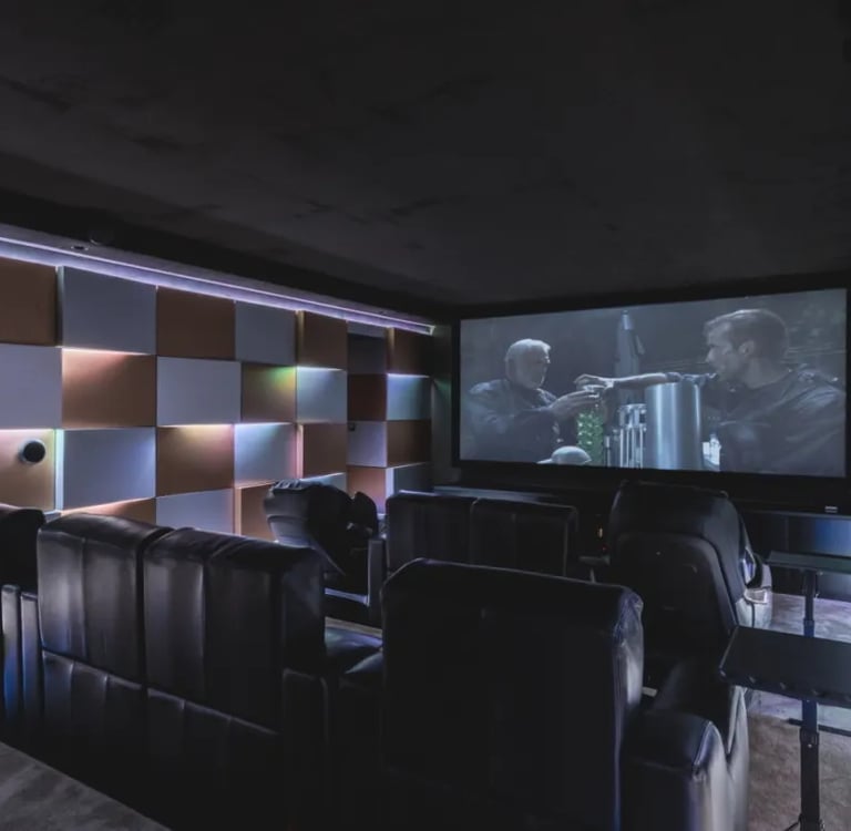 Private cinema at Villa El Rincon