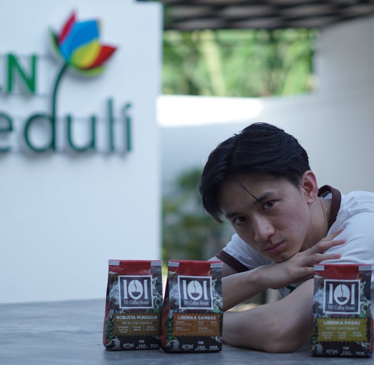 ilham putra yuda ( amam ) belajar barista pontianak, belajar barista gratis, pelatihan barista pontianak