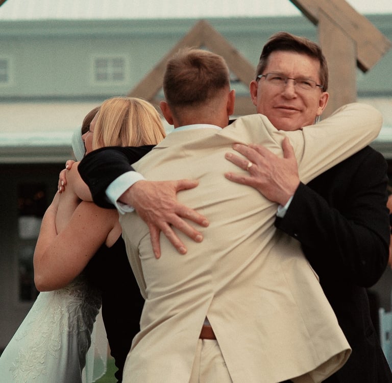 Parental Embrace at a wedding