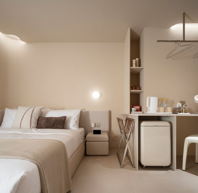 樂爾公寓標準雙人房無窗附浴缸房型