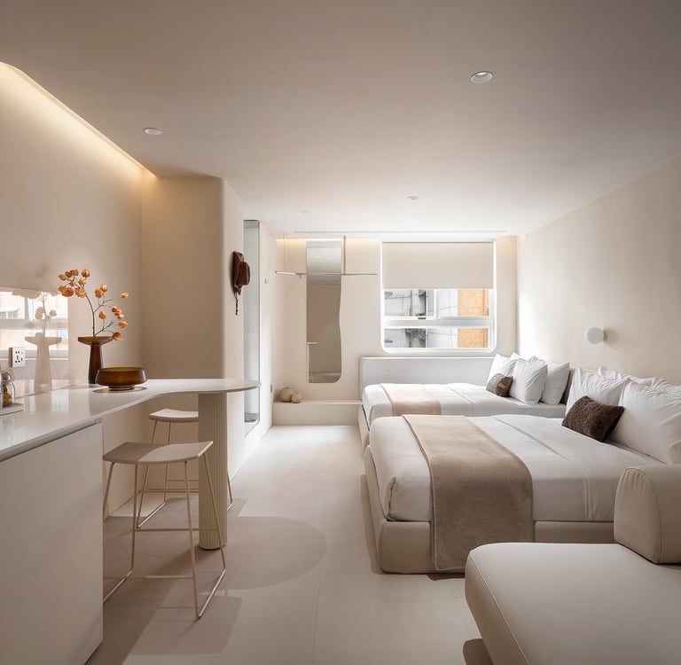 樂爾公寓豪華四人房帶起居空間