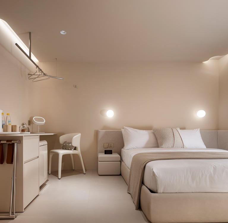 樂爾公寓標準雙人房無窗附浴缸房型