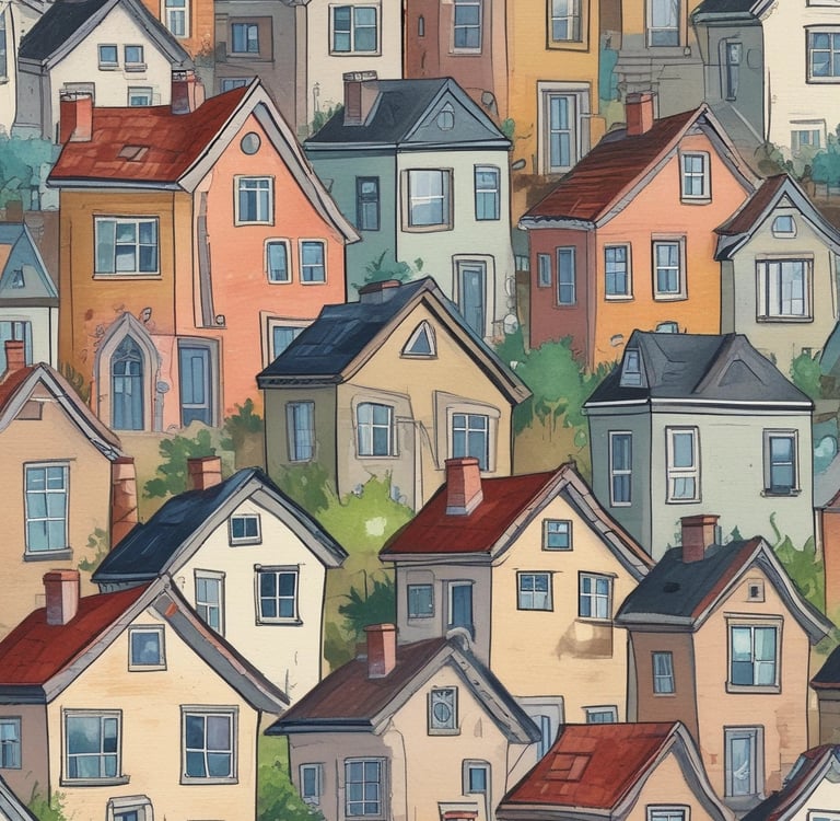 photo of white staircase