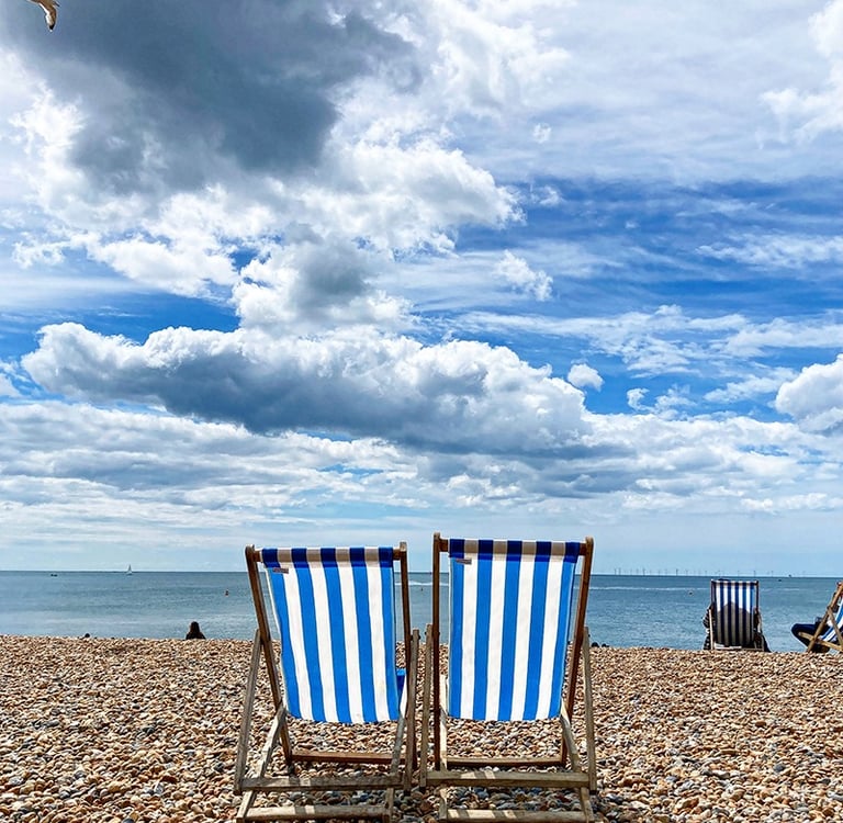 Plage de galets de Brighton