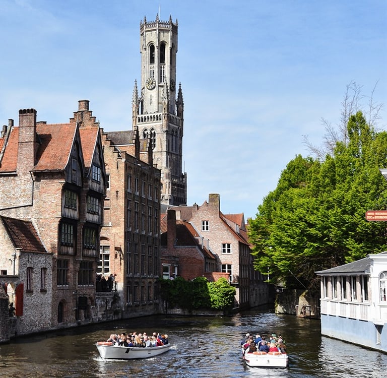 Le Belfort et les canaux de Bruges