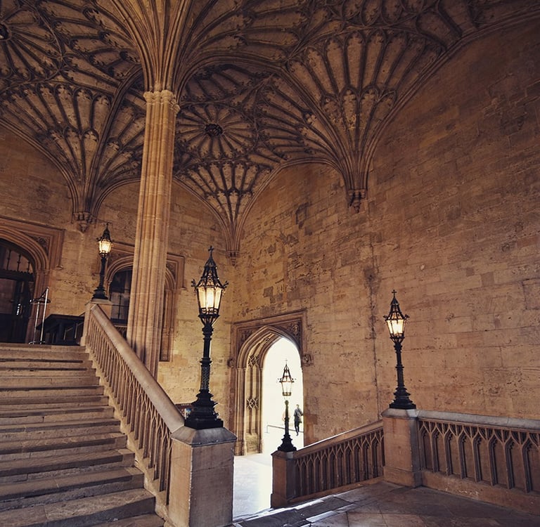 Interieur de Christ Church College à Oxford
