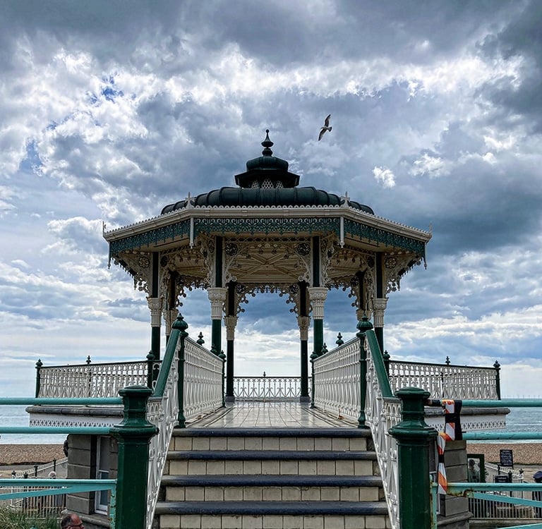 Le gazebo du bord de mer à Brighton