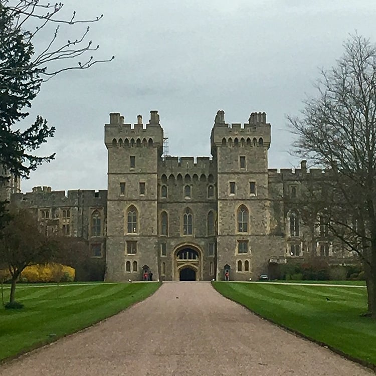Château de Windsor depuis The Long Walk