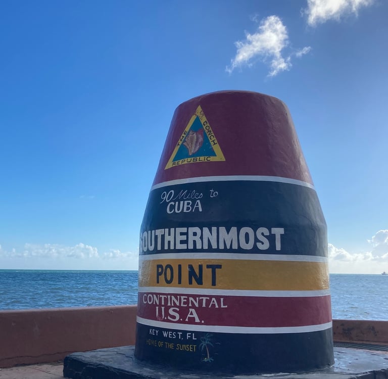 Balise du point le plus au sud des Etats-Unis continentaux