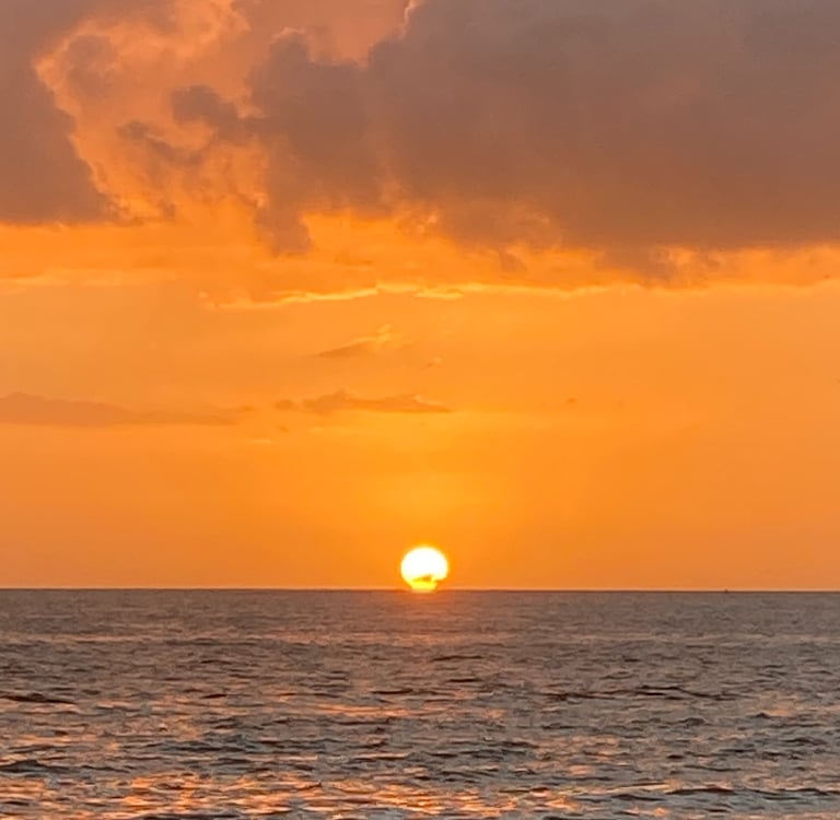Coucher de soleil depuis Fort Zachary Taylor Beach, Key West
