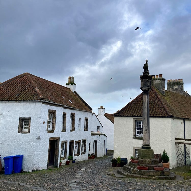La place Mercant Cross à Culross