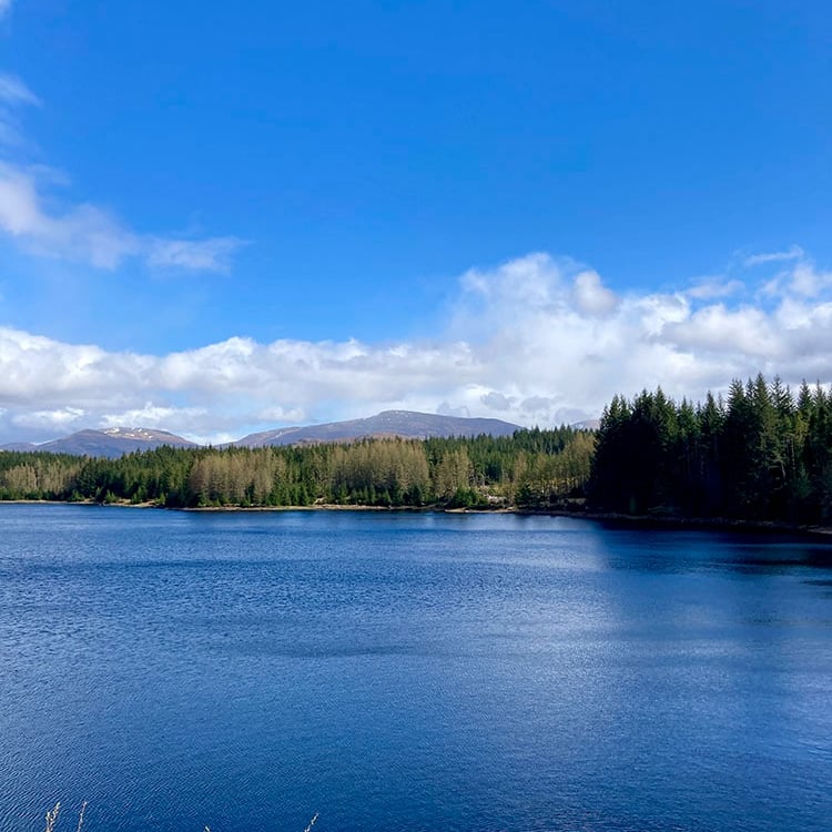Paysage écossais sous le soleil