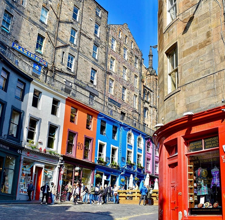 Les facades colorées de Victoria Street