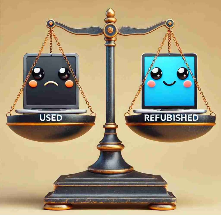 Comparaison entre matériel d'occasion et matériel reconditionné : comprendre les différences