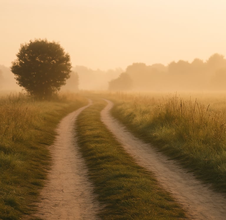 a quiet path, soft light, symbolizing the journey of recovery