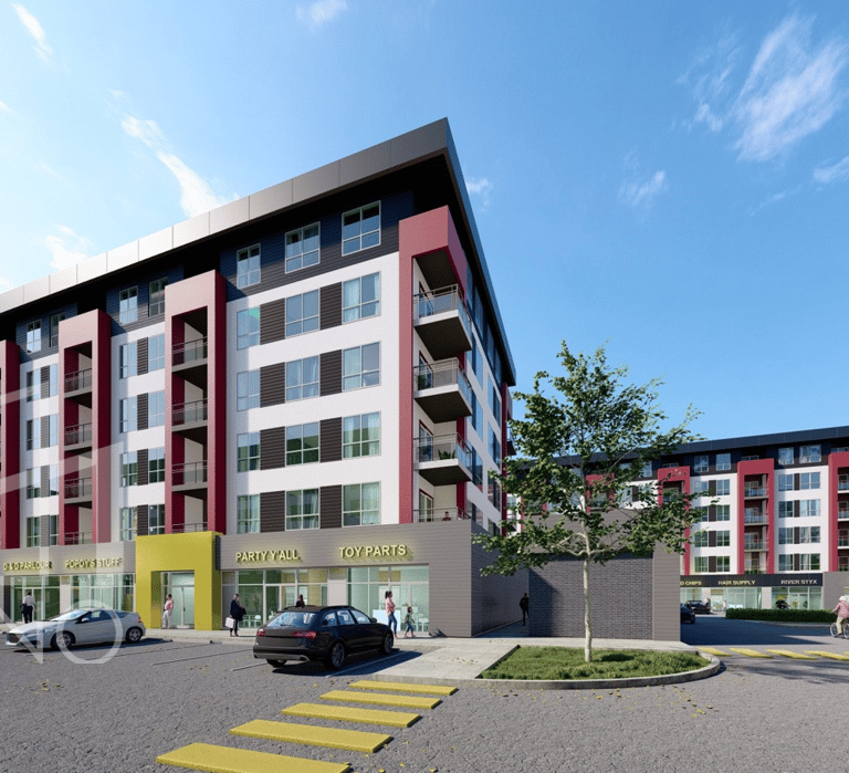 A Mix use complex in Skyview designed by Cirno Design 