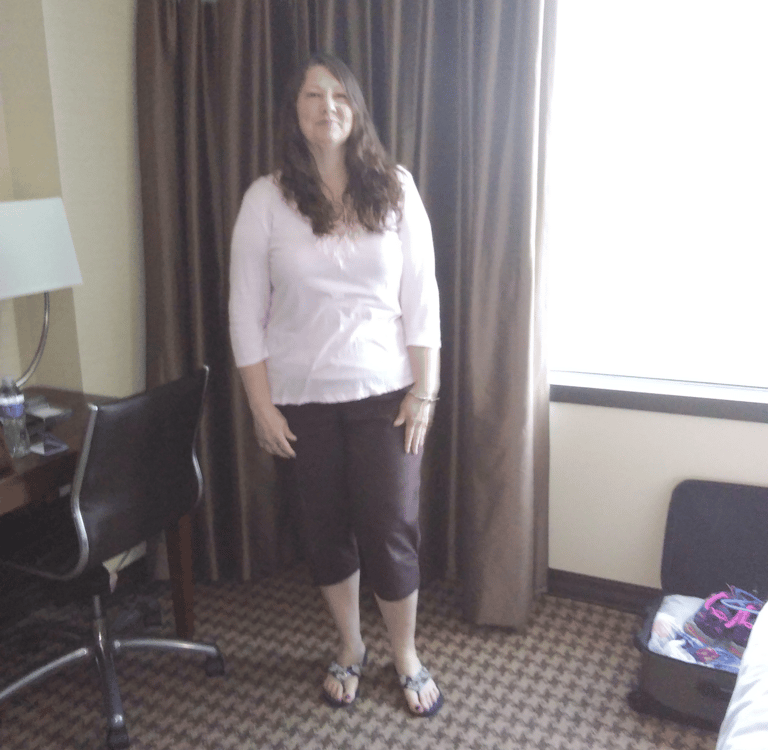 Me before receiving coaching for weight loss, health and nutrition, and fitness.