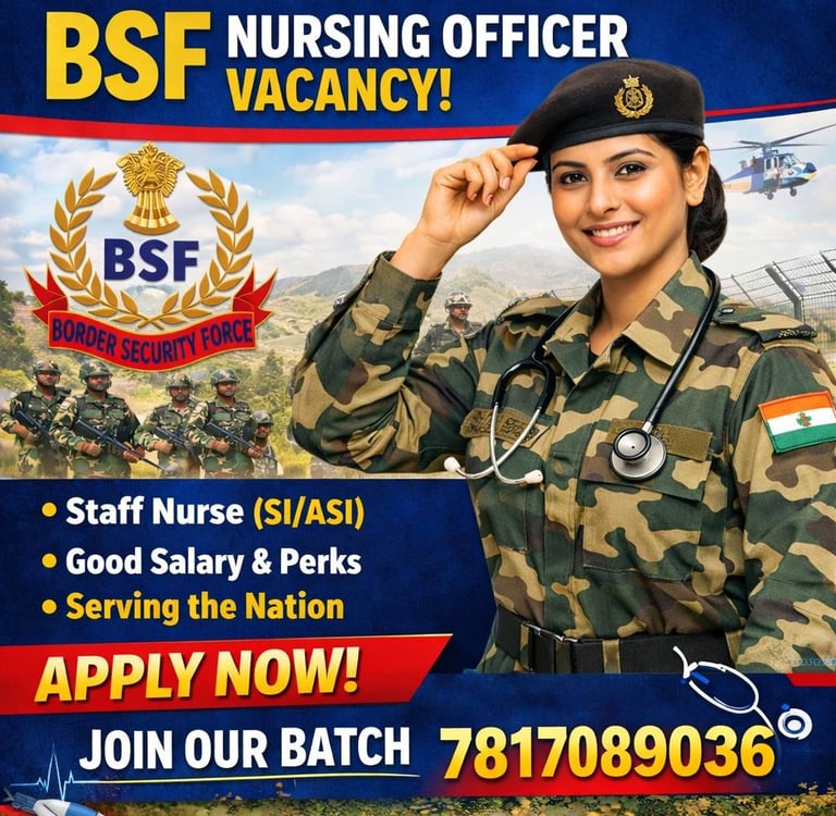 bsf nursing officer 2026