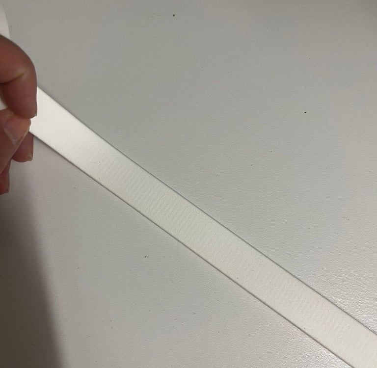 Farbmuster Biothane in weiß, Leine, Halsband, Maulkorb