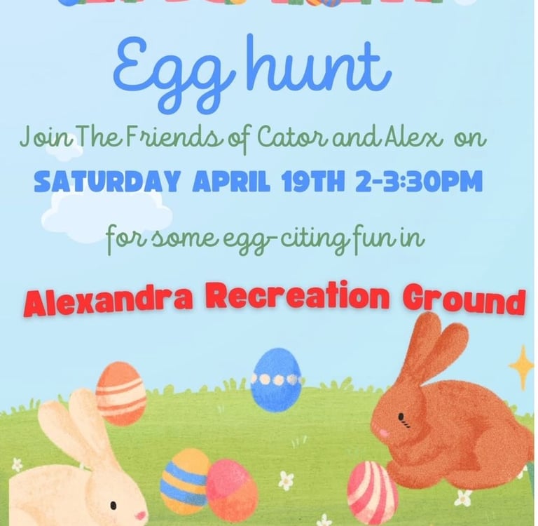 Easter Egghunt 2025 Alexandra Recreation Ground