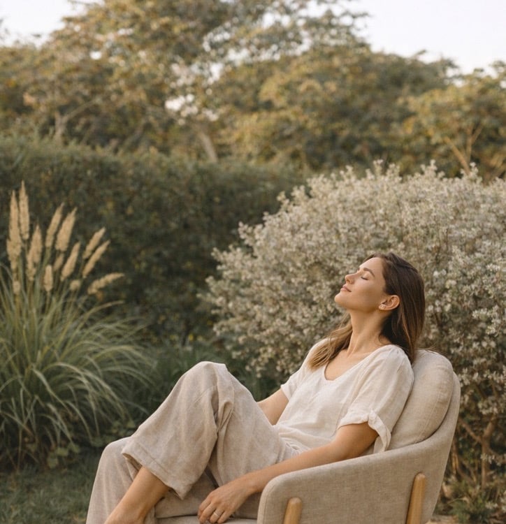 Moment de détente et de respiration en sophrologie pour retrouver la sérénité