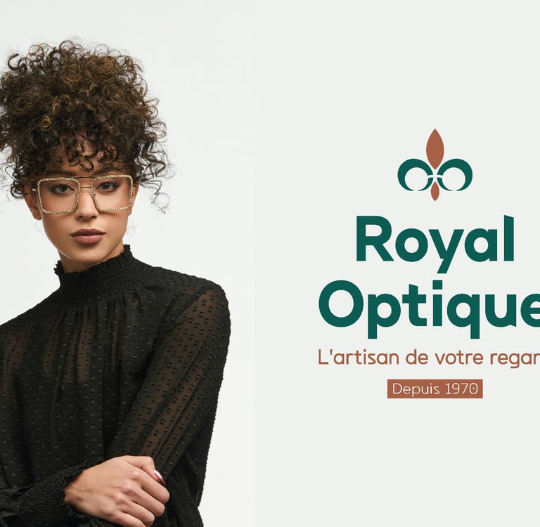 Réalisation : logo d'entreprise - Royal Optique - Opticien - Orléans - Amy Atelier Graphique