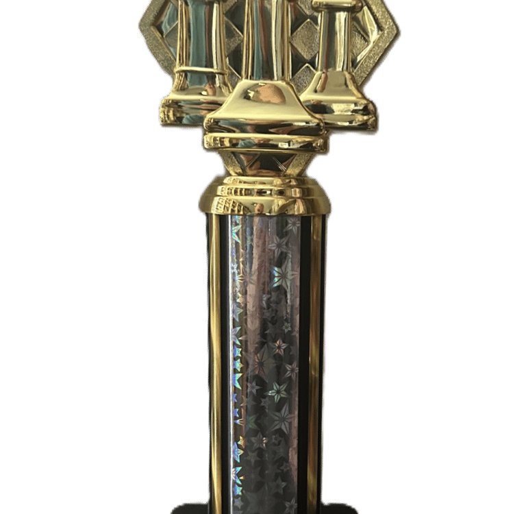 Trophy for First Place of the Chess Tournament at the Henderson Rec Center