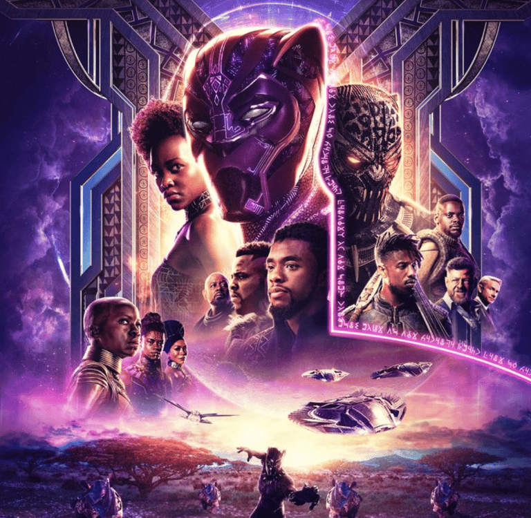 the poster for the new black panther - print of the movie black panther