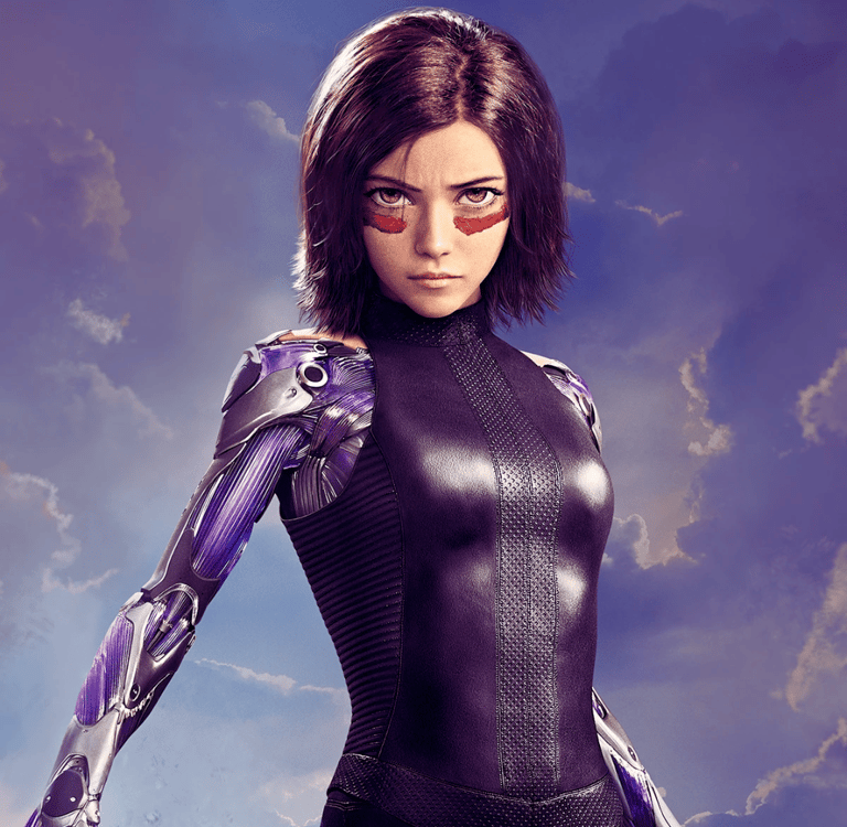 a large sign with a picture of a man in a suit