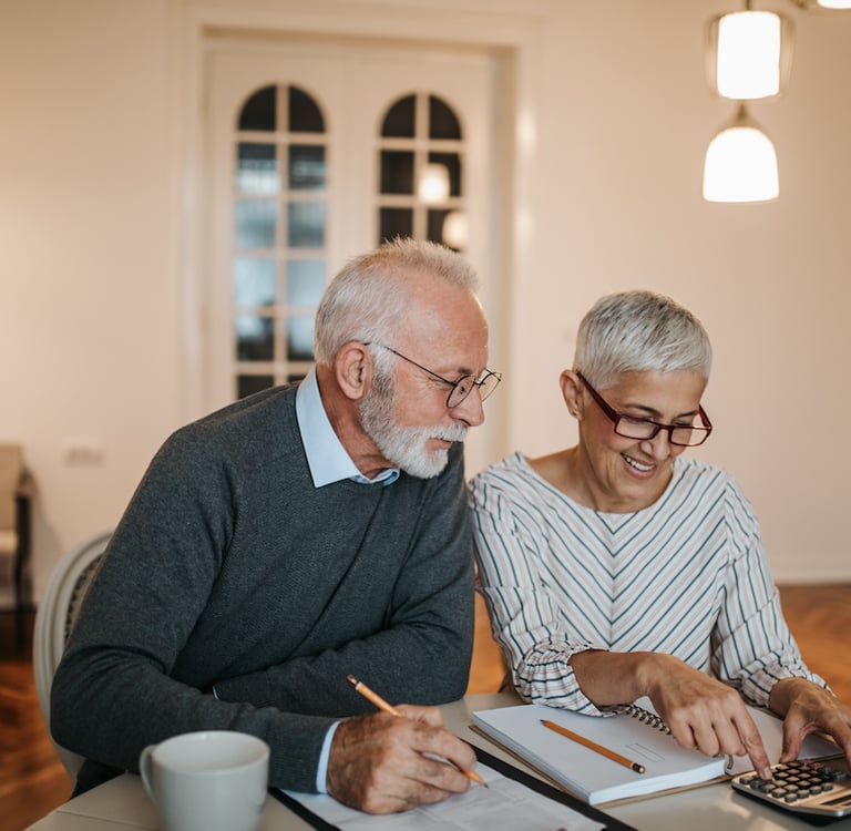 mature couple enjoys learning from FERS Consulting