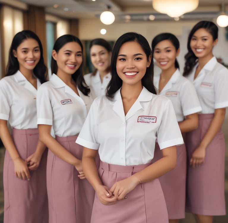 two gold human figures on black table