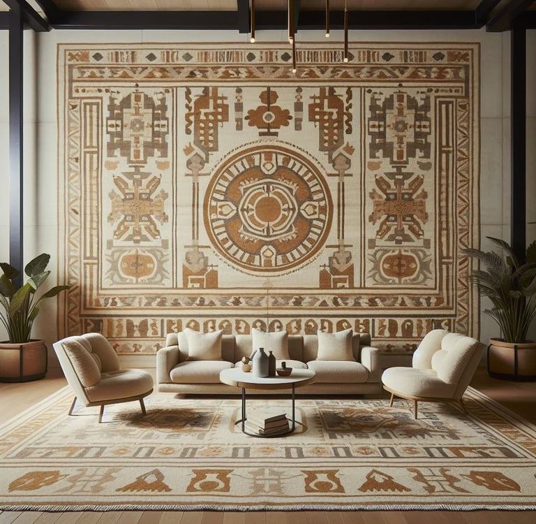 Custom handmade rug rug from India