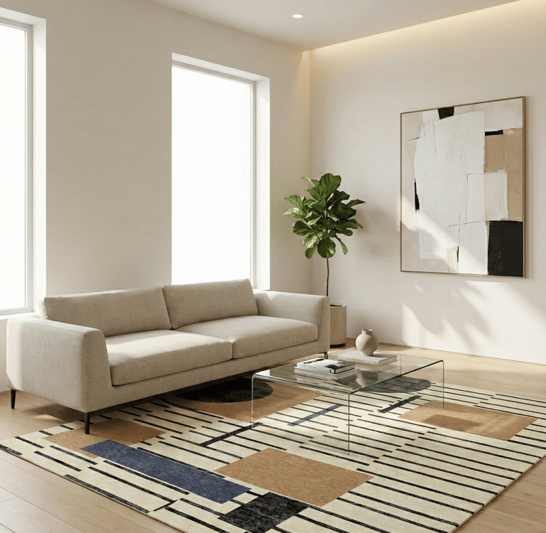 Hand knotted luxury rug