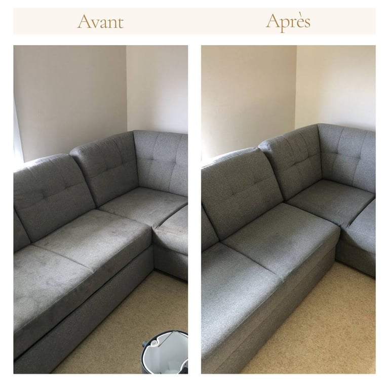 nettoyage de canapé Nantes apres