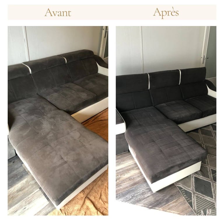 nettoyage de canapé Nantes avant