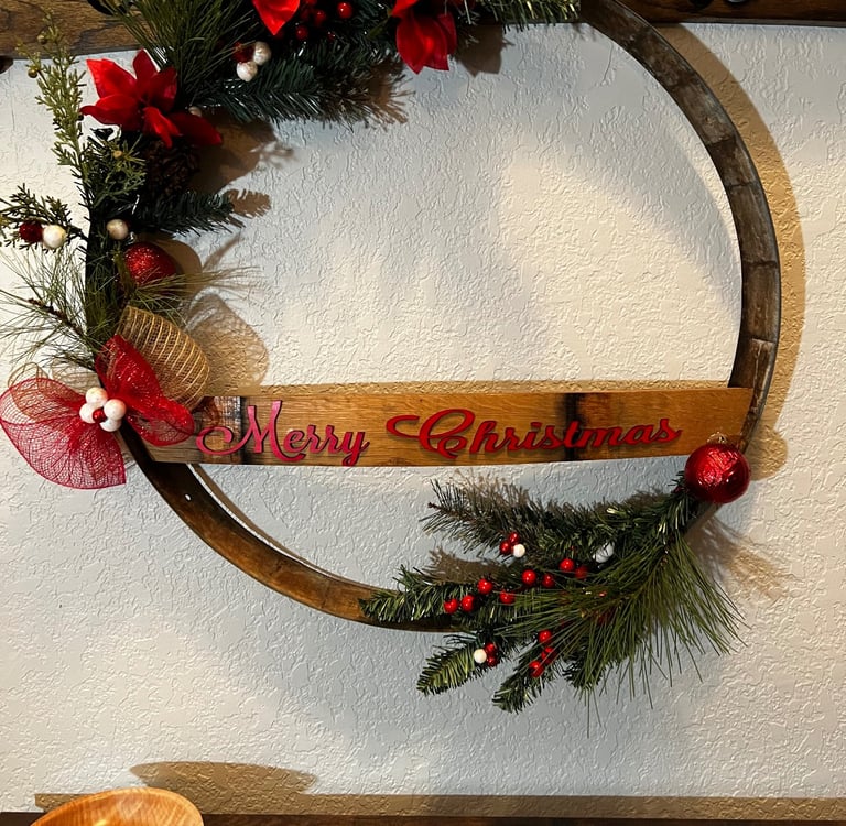 Merry Christmas wreath