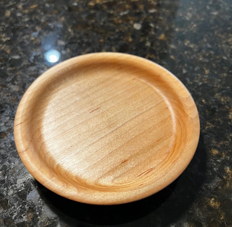 wine glass snack dish