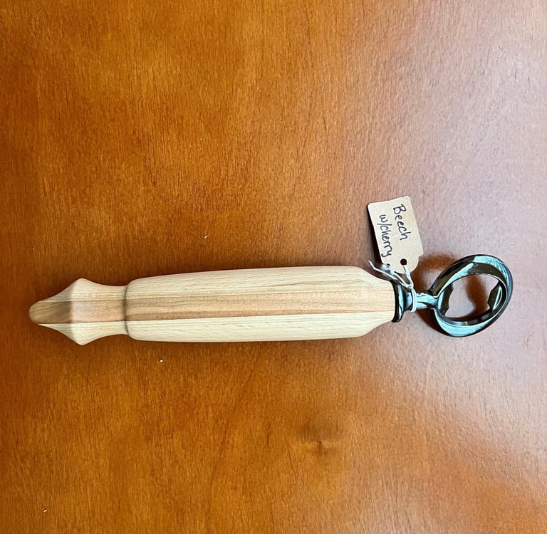 beech cherry bottle opener