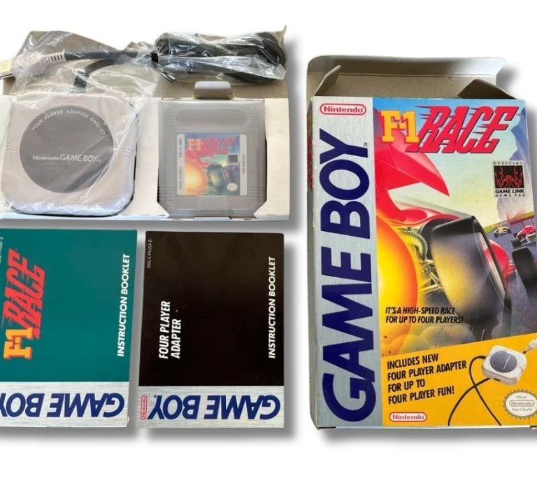 Kit Jogo de Game Boy F-1 Race  com adapatador para 4 jogadores