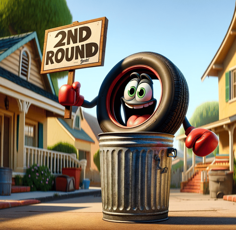 Neumáticos reciclados para hacer pintura impermeable 