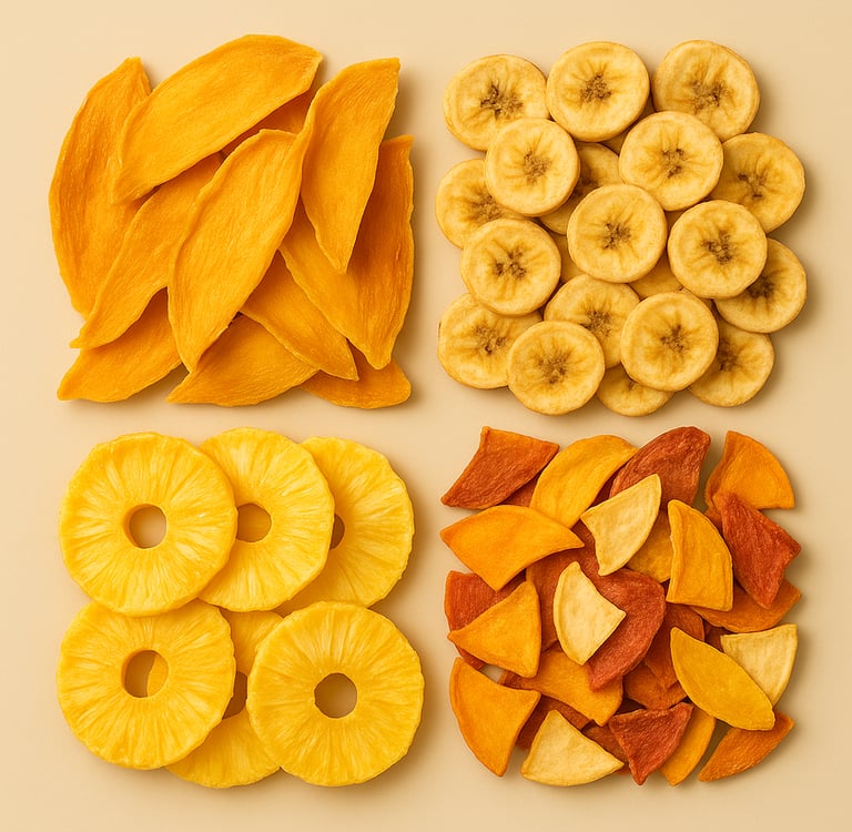 Variety of dried / dehydrated Royal Market products