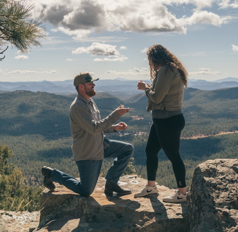 a man and woman proposal in payson