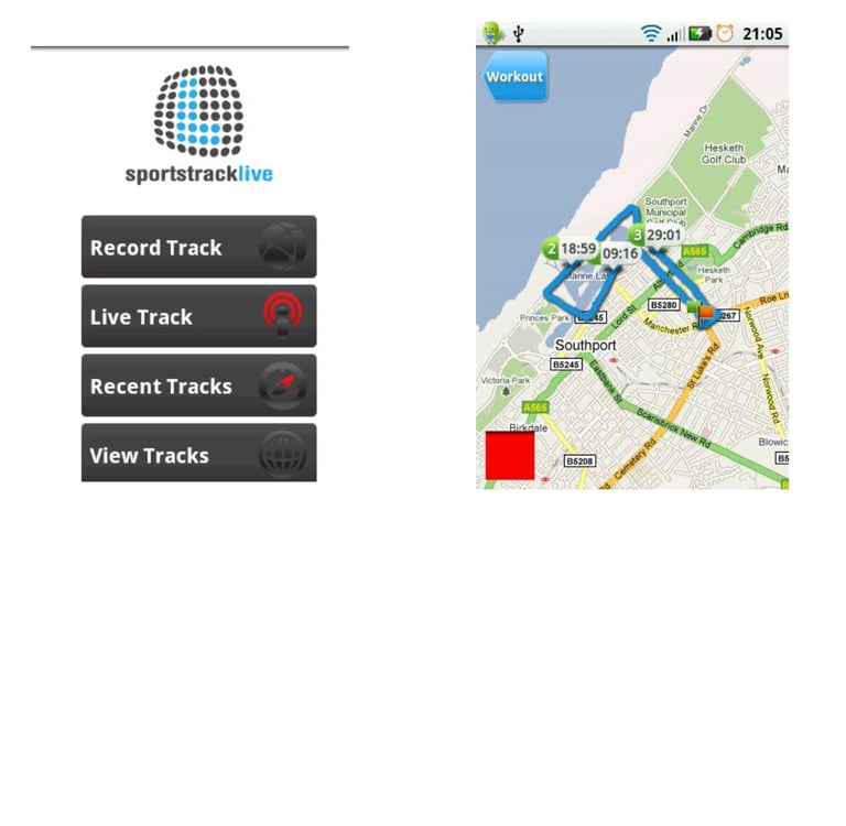 Early Android Sports Trackers