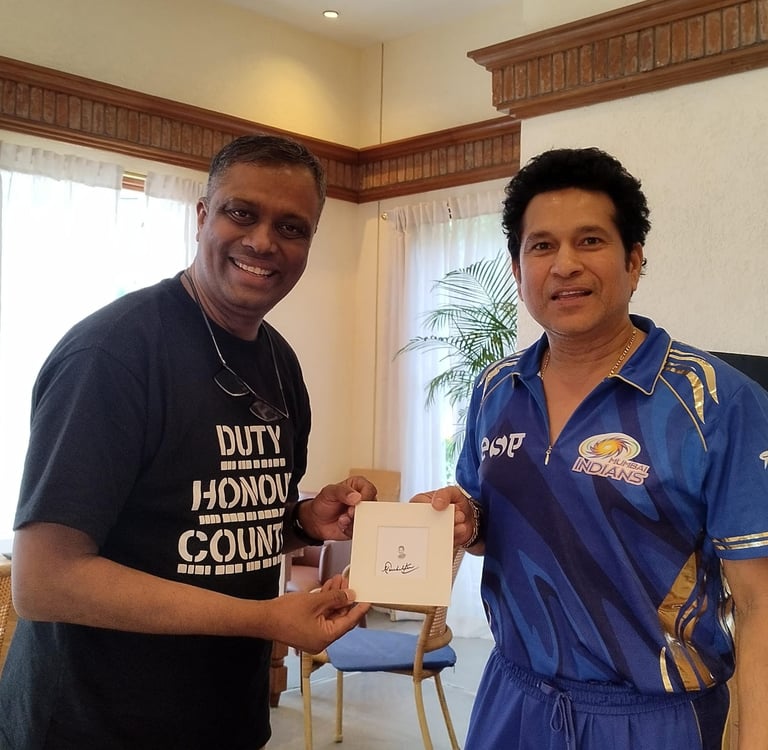 Sachin Tendulkar, Vembu Shankar & Sushmit Kishore 