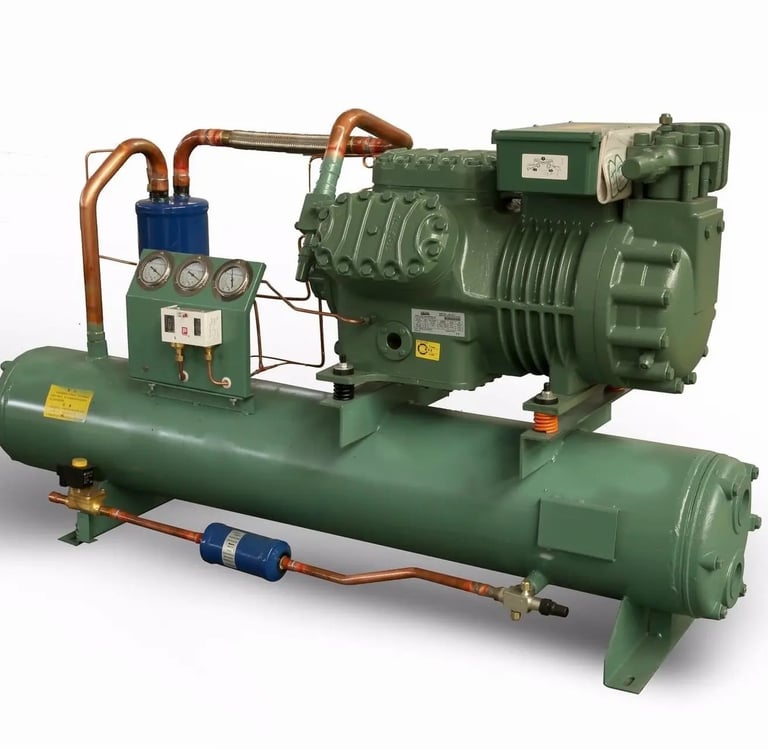 Water cooling compressor unit