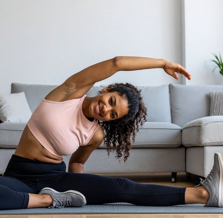 treino de mobilidade feito em casa em Braga